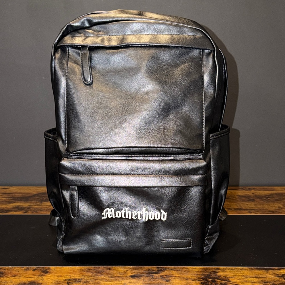 Black “Motherhood” Backpack